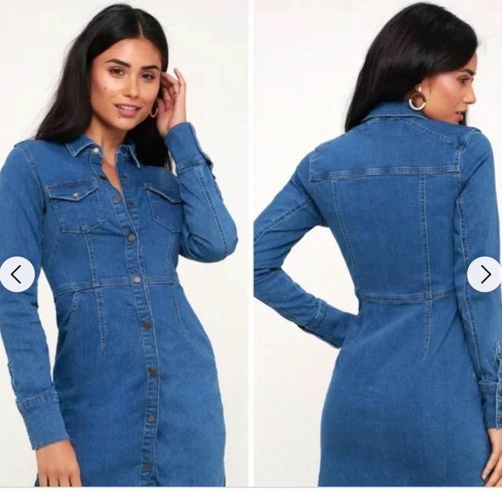 Gently warm, free, People denim shirt, dress, size medium